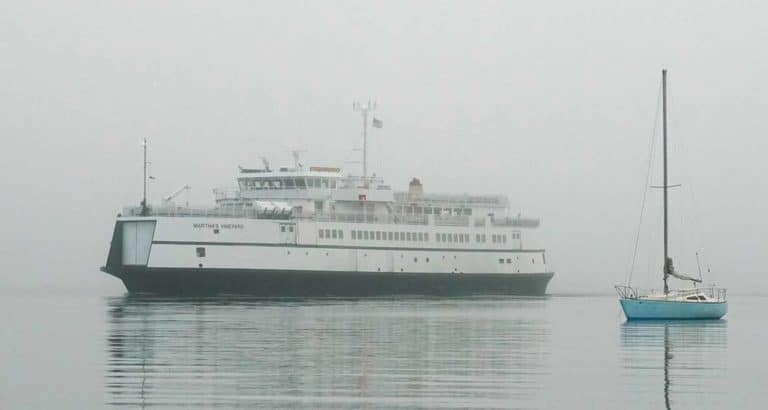 The Steamship car ferry headed to Marthas Vineyard